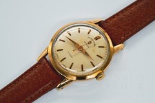 Vintage Favre-Leuba Hand Wound Gents Wristwatch 33mm New Strap FL101 Runs Well