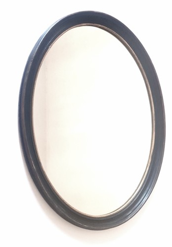 Miroir ovale noir louis - noir,