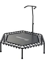 Upper Bounce Mini Workout Trampoline with Adjustable T-Shaped 50 inch, Black 