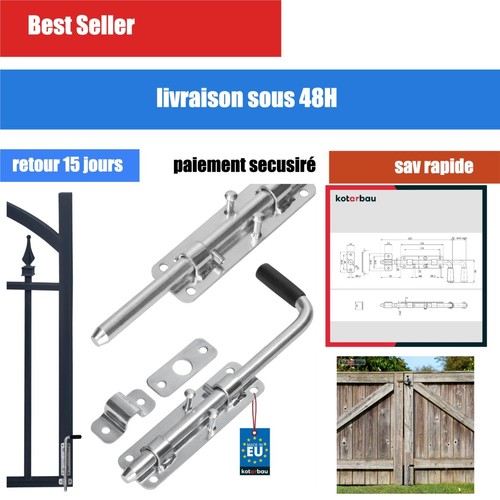 Loquet portail 220 mm - de,