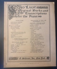 Franz Liszt Etude in D Flat (Un Sospiro) Piano Sheet Music Score G. Schirmer