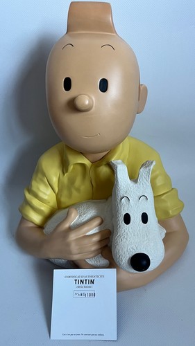 Herge buste tintin et - et, milou
