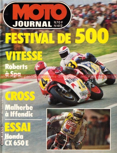 Moto journal 612 honda 650 - ,