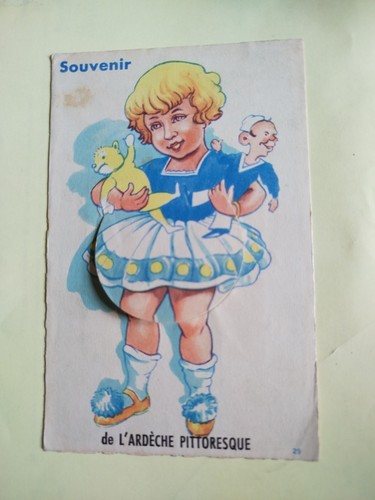 Cpa système souvenir ardèche - souvenir,