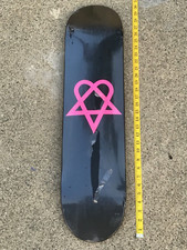 Rare Vintage Pink HEARTAGRAM Logo SKATEBOARD SKATE DECK nos Element BAM Margera