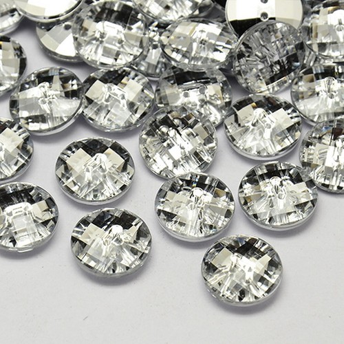 Boutons fantaisies strass - 10,