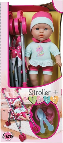 Poussette canne avec bebe