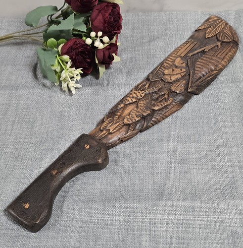 Machette bois sculptée - machette, en