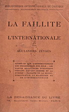 Alexandre ZEVAES - La Faillite