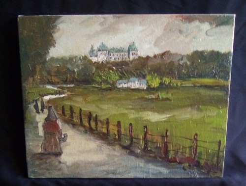 Tableau huile sur toile - sur,