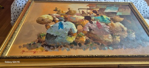 Tableau ancien huile - tableau,