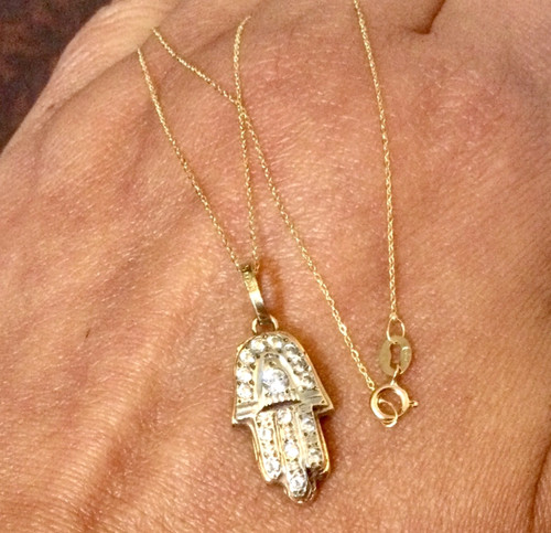 Chaine carats pendentif - or, +pendentif