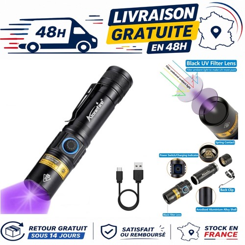 Lampe torche 365nm led - lampe,