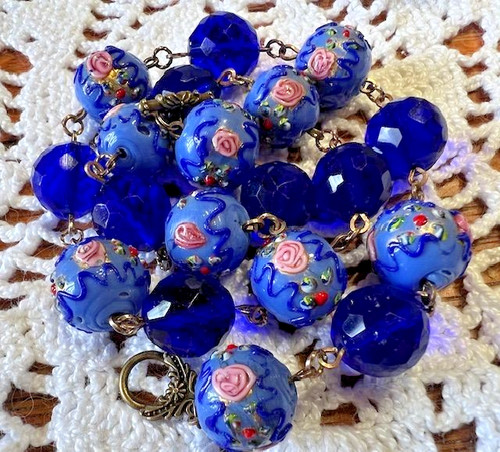 Collier ancien perles - , verre