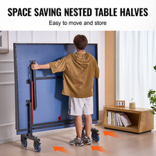 Table De Ping-Pong Pliable VEVOR Table De Ping-Pong Intérieur 2740 X 1525 X 7...