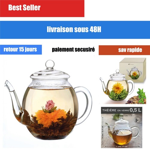 Théière verre creano 500 - théière,