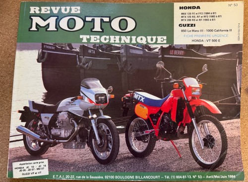 Manuel honda mtx 125 revue - 125, r