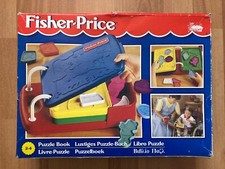 1994 FISHER PRICE Vintage Toy Antique Complete PUZZLE BOOK with Original Box »