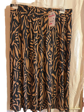 ARMAND THIERY   jupe longue neuve taille 46 noire et marron