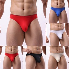 Slip homme coupe confort homme en soie glacée couleur unie adapté à toutes sa