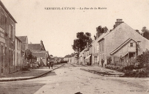 Cpa verneuil etang rue d - l,