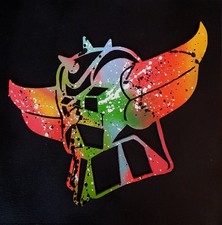 SPACO signed GOLDORAK colors TABLEAU pop street ART graffiti paint ACTARUS manga