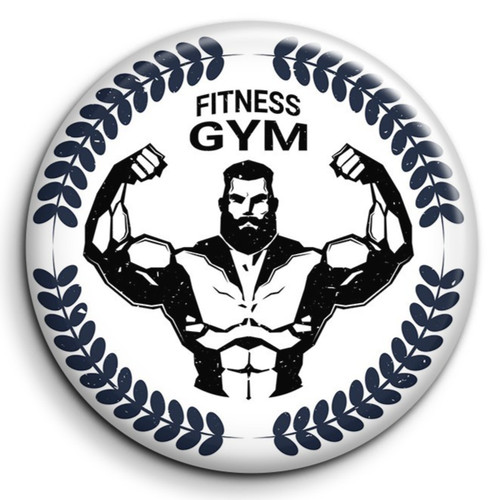 Fitness gym badge 38mm - fitness,