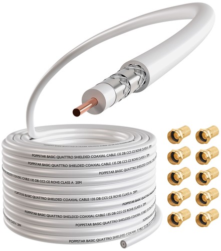 Poppstar 20m câble - , coaxial