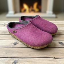 Haflinger Purple Wool Felt Clogs – AS IS - Women’s Size 40 (9 US)