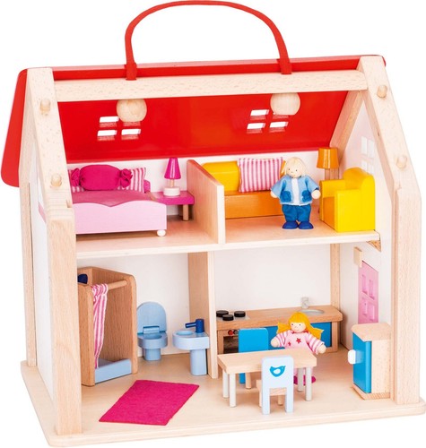 Valise maison poupée en - maison,