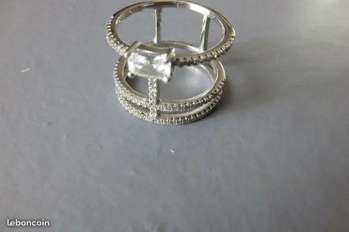 Bague argent rangs - argent,