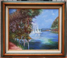 tableau signé Houpeaux: les