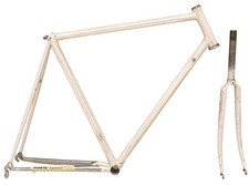 Cadre Acier Nervuré 57cm 1993g  Fourche 672g SLX Marino Cavallo Frameset Bike
