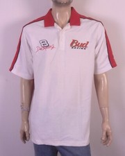 vintage EUC Chase Authentics Bud Racing NASCAR Polo Shirt Dale Earnhardt Jr. L