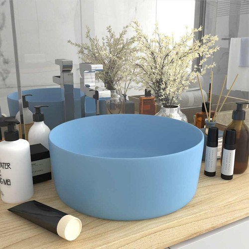 Lavabo rond luxe crème mat - rond, de