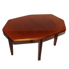 Vintage Geometric Shape Lacquered Wood Coffee Table 70cm