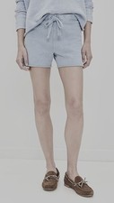 Women's Frank & Eileen Gray Melange Cotton Pearl Favorite Sweatshorts Size XS