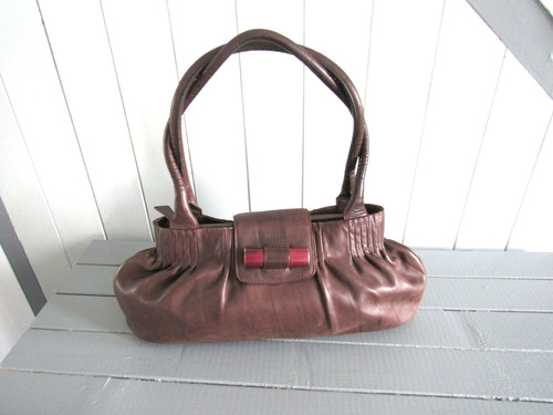 Sac cuir souple marron - , le