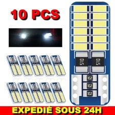 ✅  10pcs Ampoules T10 W5W Canbus Led 3014 24SMD Voiture Auto Lumière Lampe Feux