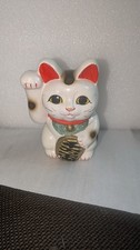 Vintage Maneki Neko Right Paw Raised - Prosperity & Fortune Cat WHISKERS  Bank