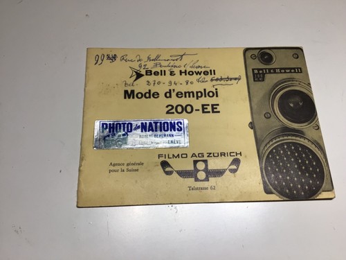 Mode emploi camera bell - d'emploi,