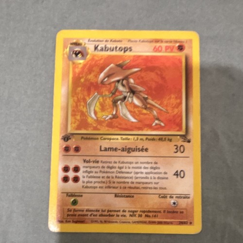 Carte pokémon kabutops 62 - pokémon, 24/62