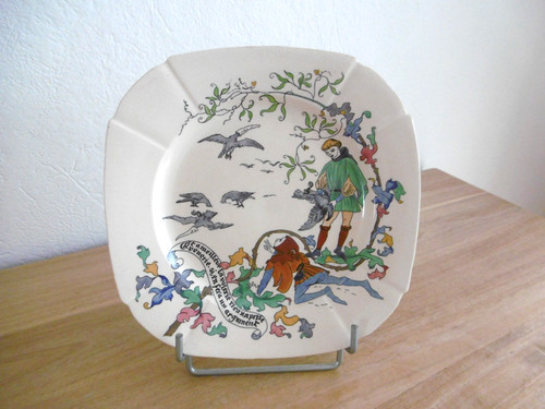 Assiette dessert faience gien - dessert,