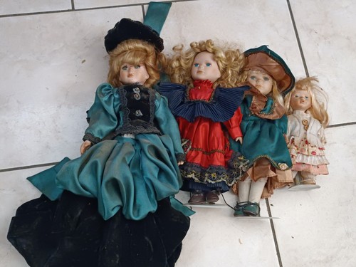 Lot poupées porcelaine 45 - lot,