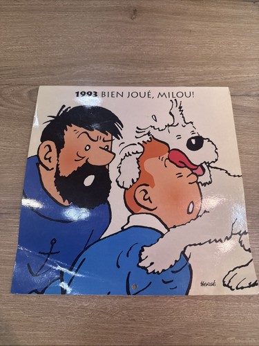 Calendrier tintin 1993 bien - calendrier,