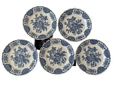 Lot of 5 Windsor Blue Ridgway of Staffordshire England 10” Dinner Plate