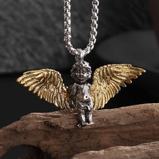 Collier pendentif ailes d'ange