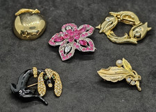 Lot de 5 broches vintage