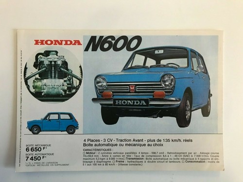 Honda n600 brochure - ,