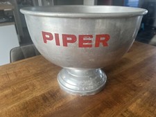 VASQUE À CHAMPAGNE PIPER HEIDSIECK REIMS ICE BUCKET Metal Aluminium Vintage Rare
